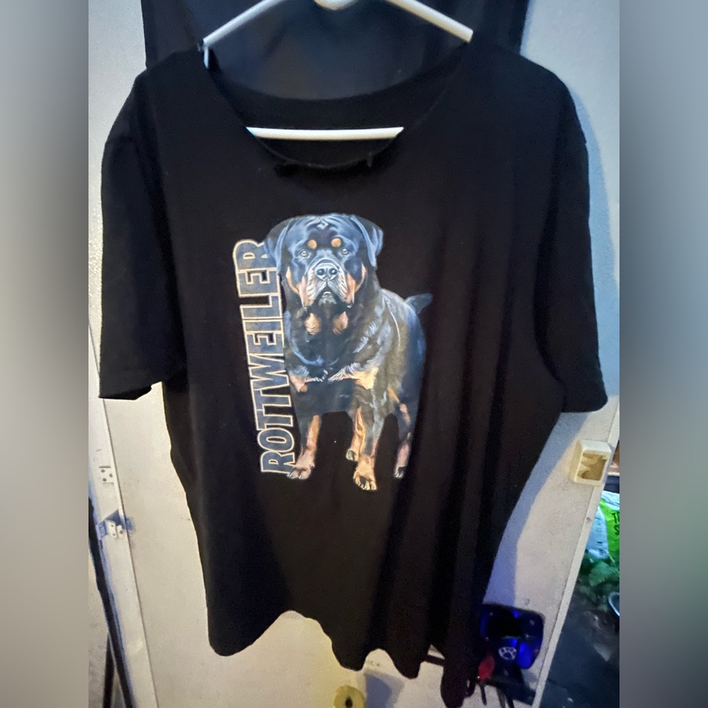 2XL Cotton Rottweiler tshirt women’s 42d size fit dog lover top